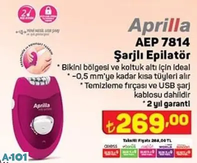 APRİLLA ŞARJLI EPİLATÖR